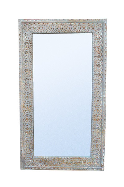 Ancien cadre de devanture - miroir Inde