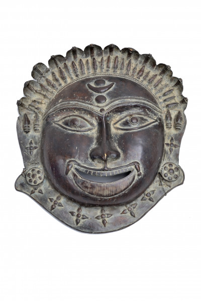 Ancien masque bronze