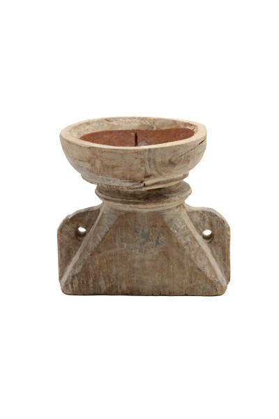 Ancien semoir/ bougeoir. Inde