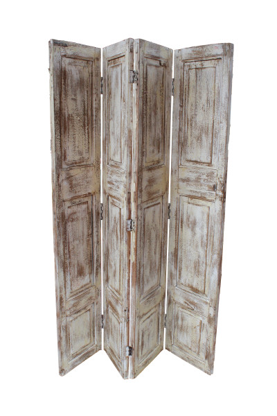 Ancien volet en bois paravent. inde
