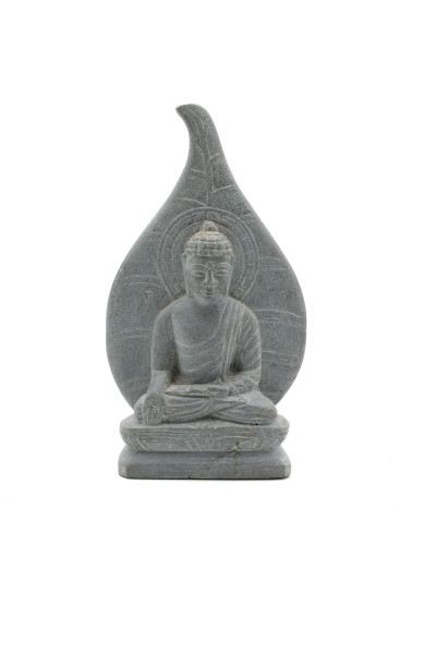 Bouddha sculpté en pierre de Granit-Inde