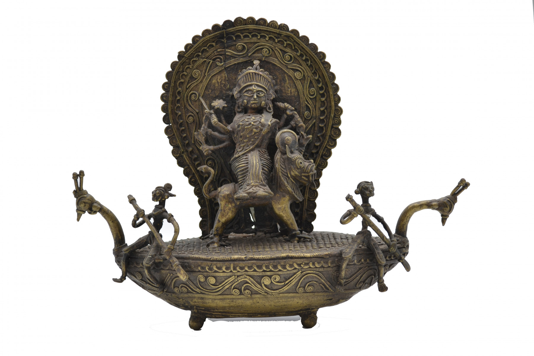 Statue Durga bronze 1