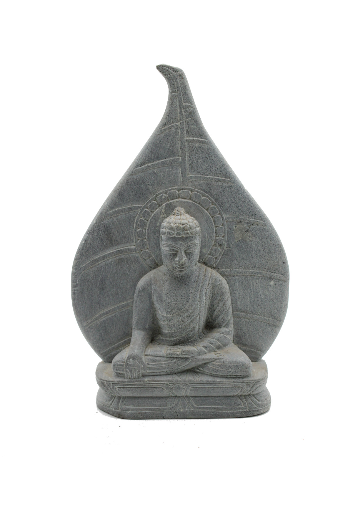 Bouddha sculpté en pierre de Granit-Inde 1