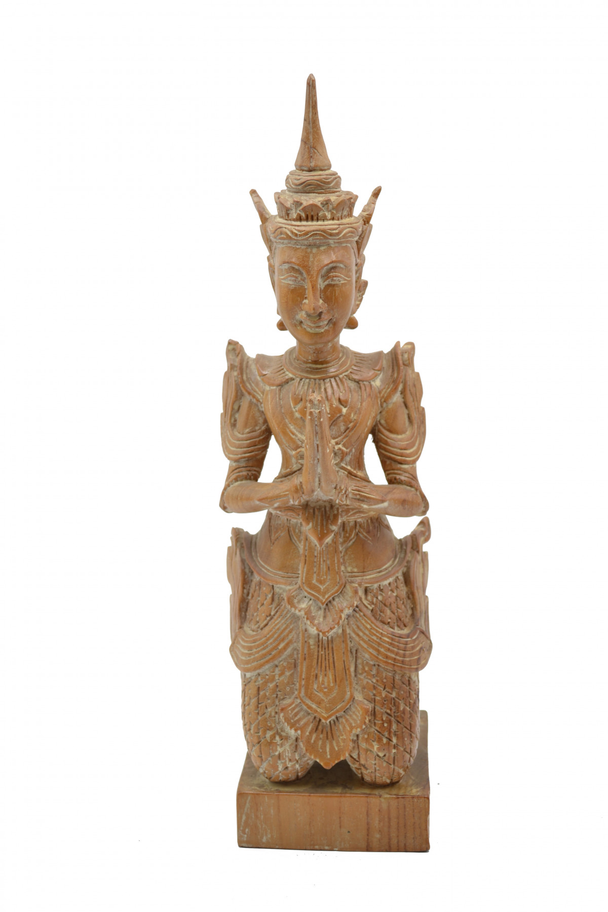 Statue en bois sculpté Gardien de temple- Thaïlande 1
