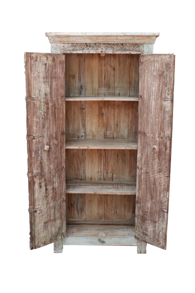 Meuble ancienne porte patiné . Inde