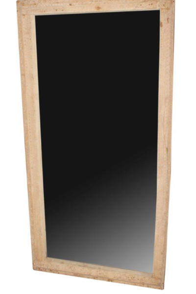 Miroir sculpté et patiné. Inde