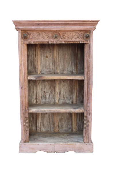 Petite bibliothèque ancienne devanture. Inde