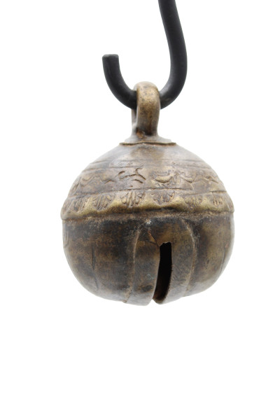 Petite cloche en bronze sur socle. Thailande 