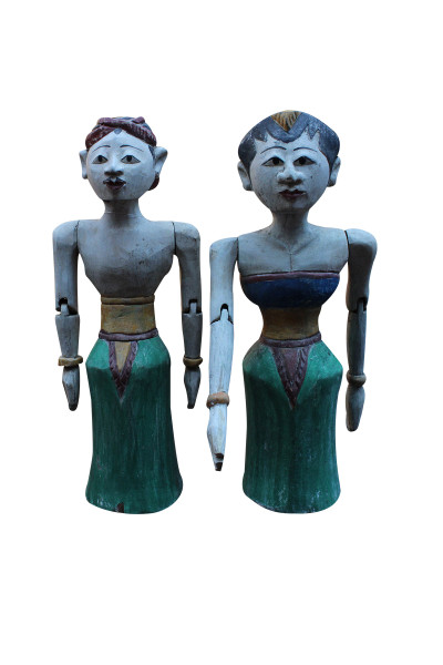 Set 2 Loroblonyo in wood. Indonesia