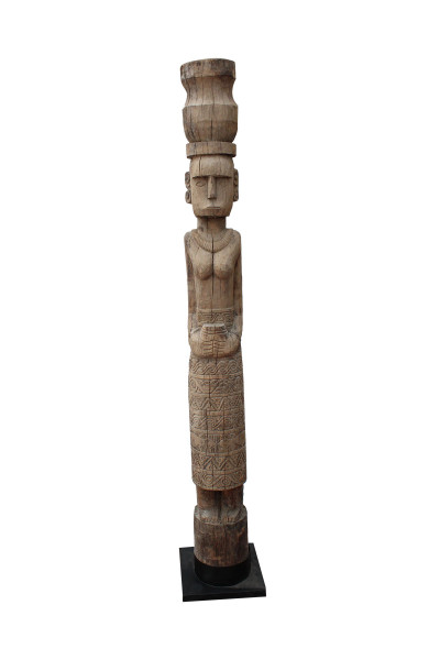 Totem  pole in wood